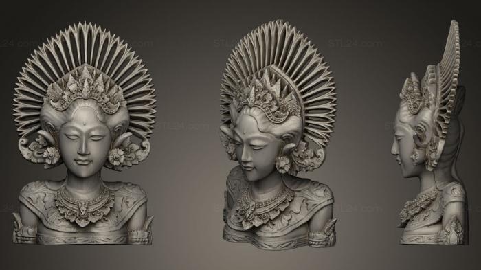 Скульптуры индийские (STKI_0015) 3D модель для ЧПУ станка